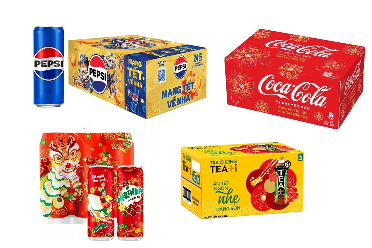 Suggested 10 boxes of soft drinks with exciting Spring At Ty 2025 packaging, suitable for gifts