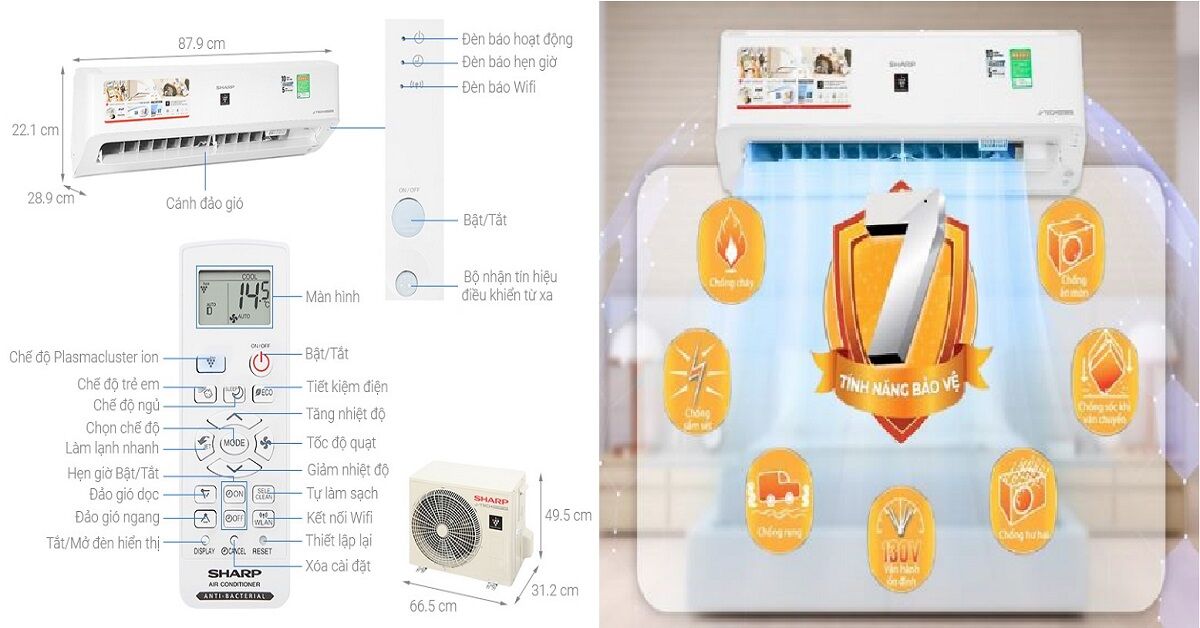 Gợi ý 3 điều hòa Sharp Inverter giá rẻ dưới 10 triệu cực đáng sắm trong hè 2023