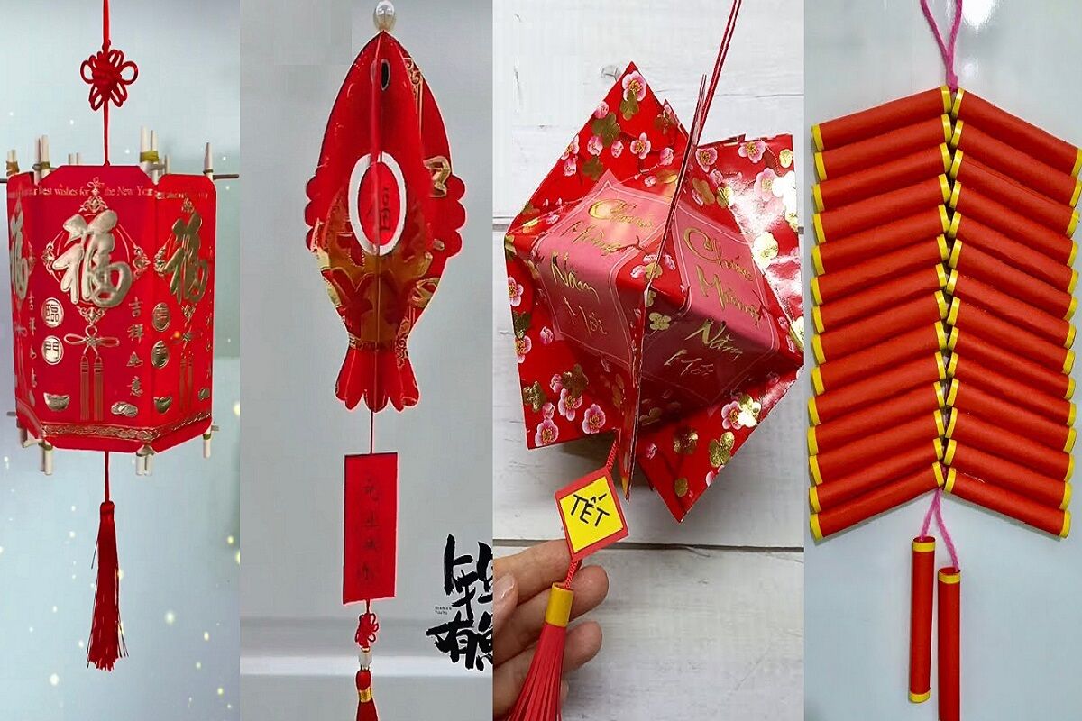 Gợi ý 5 cách làm đồ trang trí tết bằng bao lì xì độc lạ