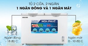 Gợi ý 5 model tủ đông Hòa Phát 2 ngăn chất lượng tốt năm 2022