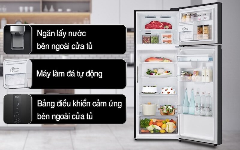 Tiện ích khi dùng tủ lạnh LG LTD46BLMA 