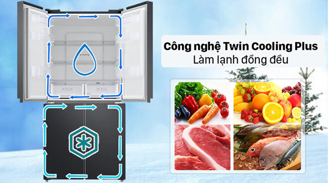 Bảo quản thức ăn tươi ngon hơn với công nghệ 2 dàn lạnh độc lập