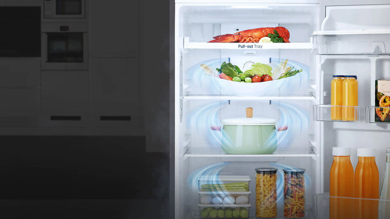 Dung tích tủ lạnh phù hợp cho gia đình từ 3-4 người