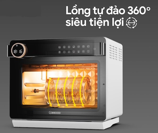 Nấu ăn trở nên dễ dàng hơn với nồi chiên không dầu kèm hấp 2GOOD S100