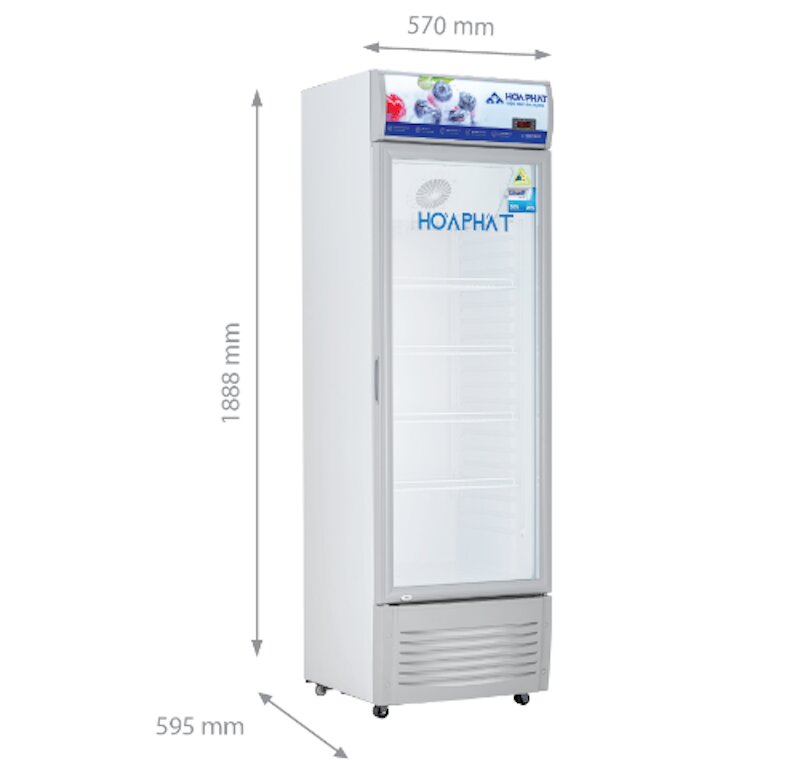 Tủ mát Hòa Phát 1 cánh 242 lít HSR D6242 sở hữu nhiều tiện ích hiện đại