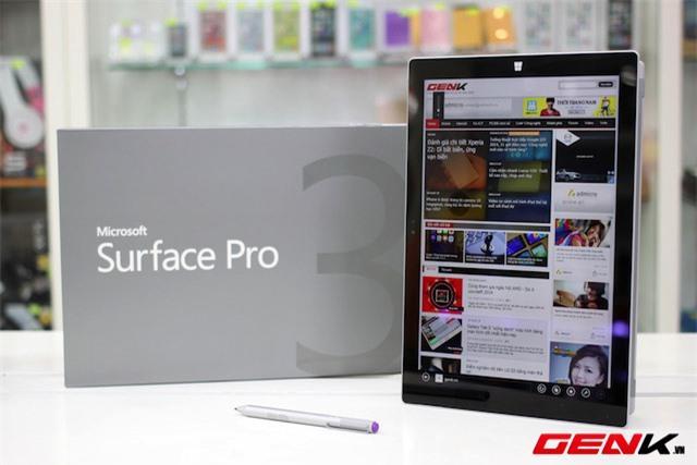 Mở hộp máy tính bảng Surface Pro 3 tại Việt Nam