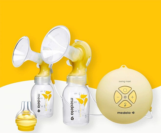 Trọn bộ máy hút sữa điện đôi MEDELA swing maxi tiện lợi