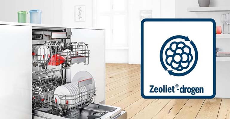 Máy rửa bát Bosch serie 8 sở hữu công nghệ sấy khô tiên tiến nhất là Zeolith Máy rửa bát Bosch serie 8