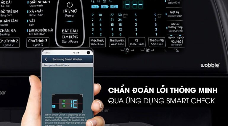 Chẩn đoán lỗi thông qua ứng dụng Smart Check trên điện thoại