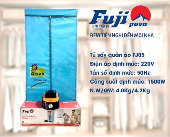 TOP 4 tủ sấy quần áo Fuji giá rẻ, sấy khô quần áo hiệu quả rất đáng mua năm 2025