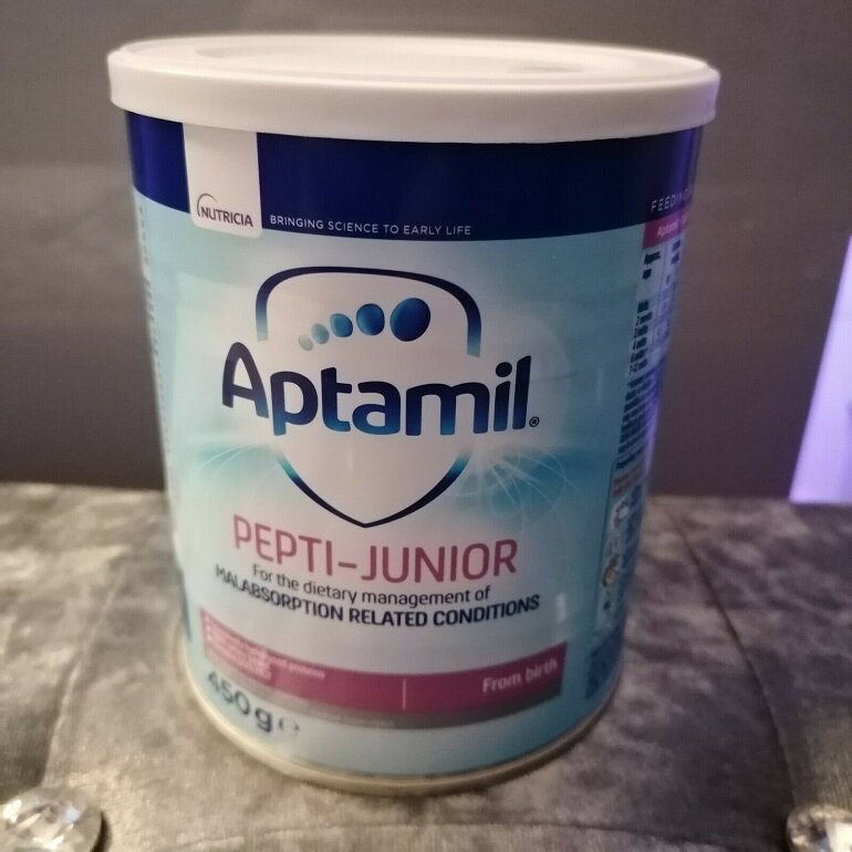 Sữa Aptamil Pepti Junior UK cho bé từ sơ sinh bị dị ứng đạm sữa bò