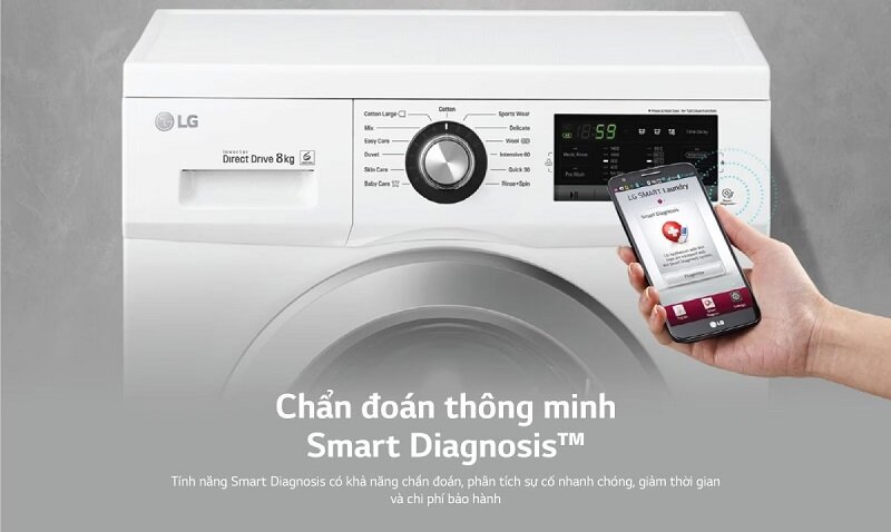 máy giặt LG Inverter 9 kg FM1209S6W review