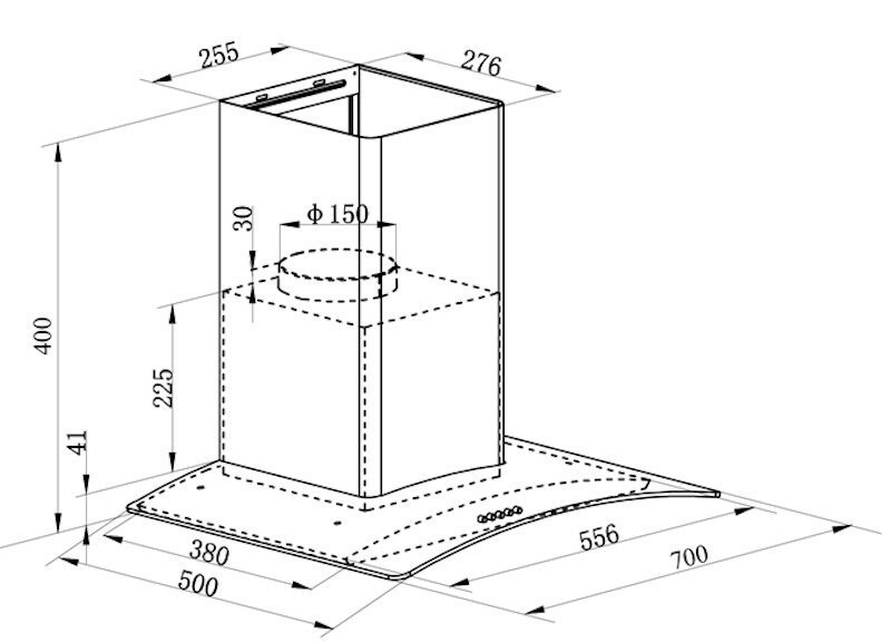 Máy hút mùi Kocher K-8870Pro tinh hoa công nghệ trong không gian bếp hiện đại