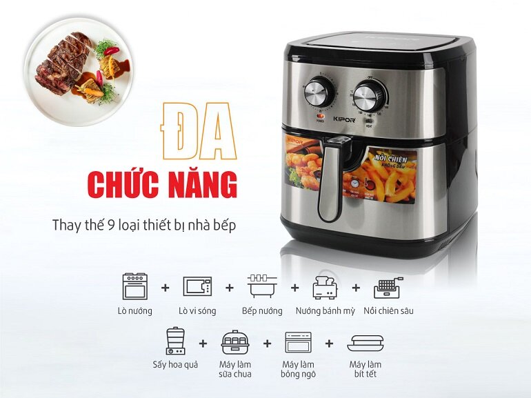 nồi chiên dầu Kipor 10 lít KP-AF310