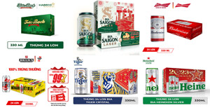 Hãy chọn cho mình thùng bia lon phiên bản Tết 2023 ưng ý nhất cùng đón năm mới với gia đình!