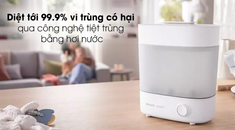 máy tiệt trùng bình sữa Avent 3 trong 1