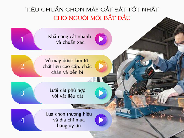 Kinh nghiệm mua máy cắt sắt tốt nhất cho người mới bắt đầu