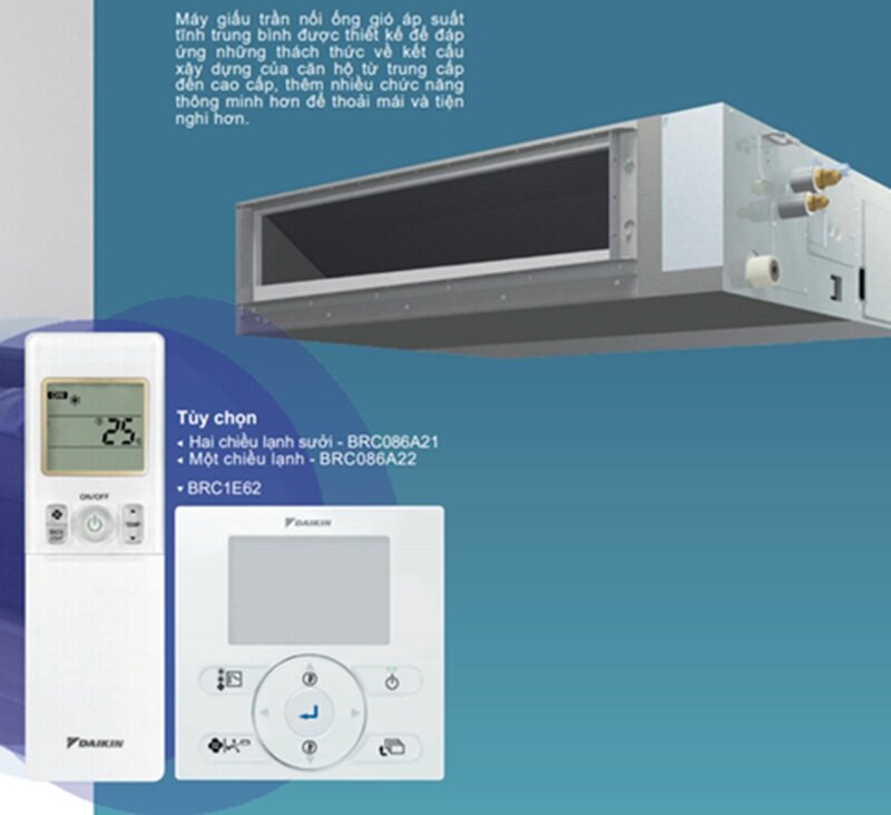Máy lạnh giấu trần nối ống gió Daikin CDXM50RVMV - giải pháp làm mát tối ưu thẩm mỹ