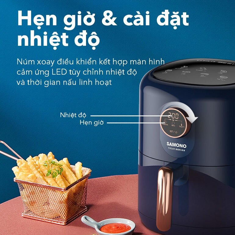 nồi chiên không dầu Samono SW-AFBE04 4 lít