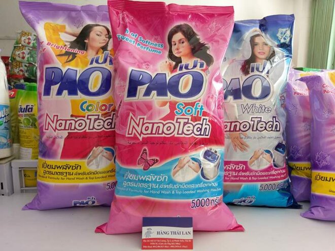 Bột giặt của PAO với giá phù hợp với chi tiêu người dùng Việt Nam