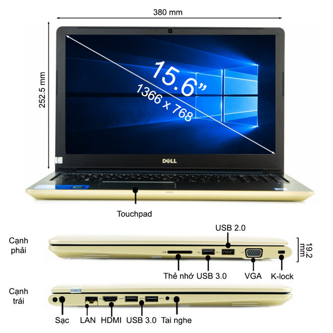 Dell Vostro V5568 i5-7200U