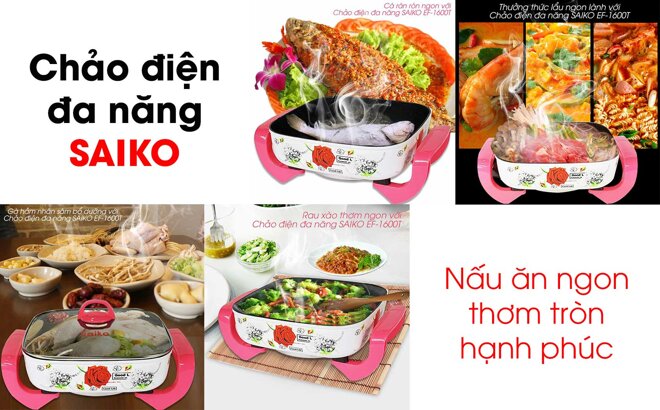 Chảo điện đa năng Saiko