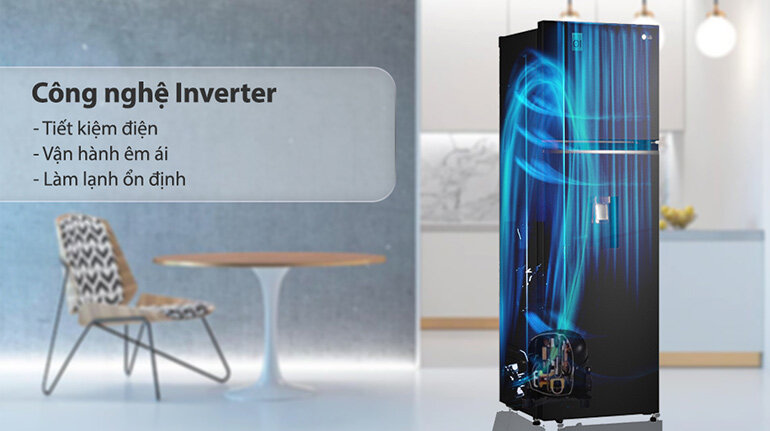 Khám phá 4 công nghệ siêu hiện đại trên tủ lạnh LG Inverter 264 Lít GV-D262PS