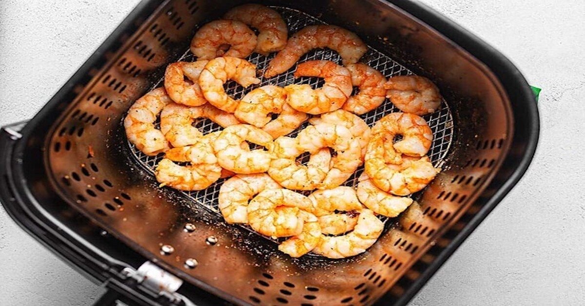 Hướng dẫn 3 cách nướng tôm bằng nồi chiên không dầu thơm ngon khó cưỡng lại