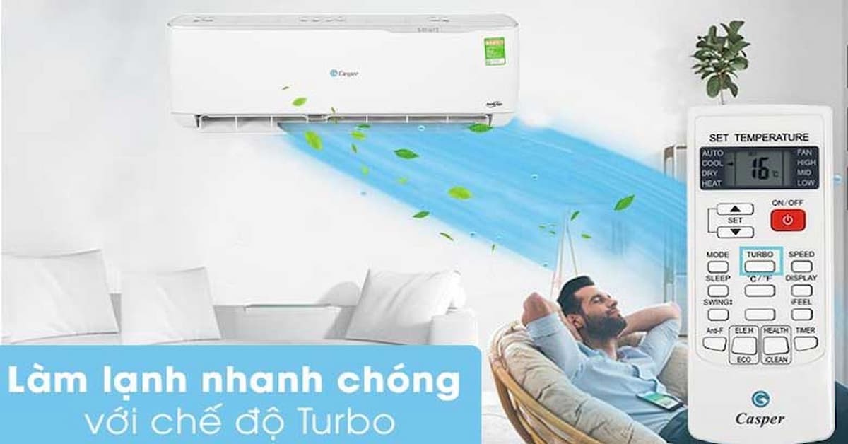 Hướng dẫn cách chỉnh điều hòa Casper cho mát