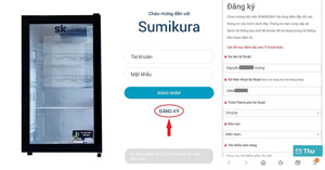 Hướng dẫn cách kích hoạt bảo hành tủ mát Sumikura 1 cánh 95lít SKSC-95WX-FR chính hãng