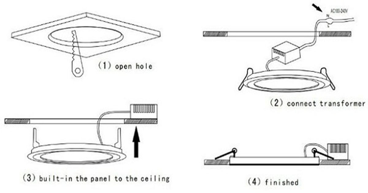 Hướng dẫn cách lắp đặt đèn led âm trần đúng cách nhất
