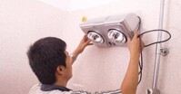 Hướng dẫn cách lắp đặt đèn sưởi nhà tắm