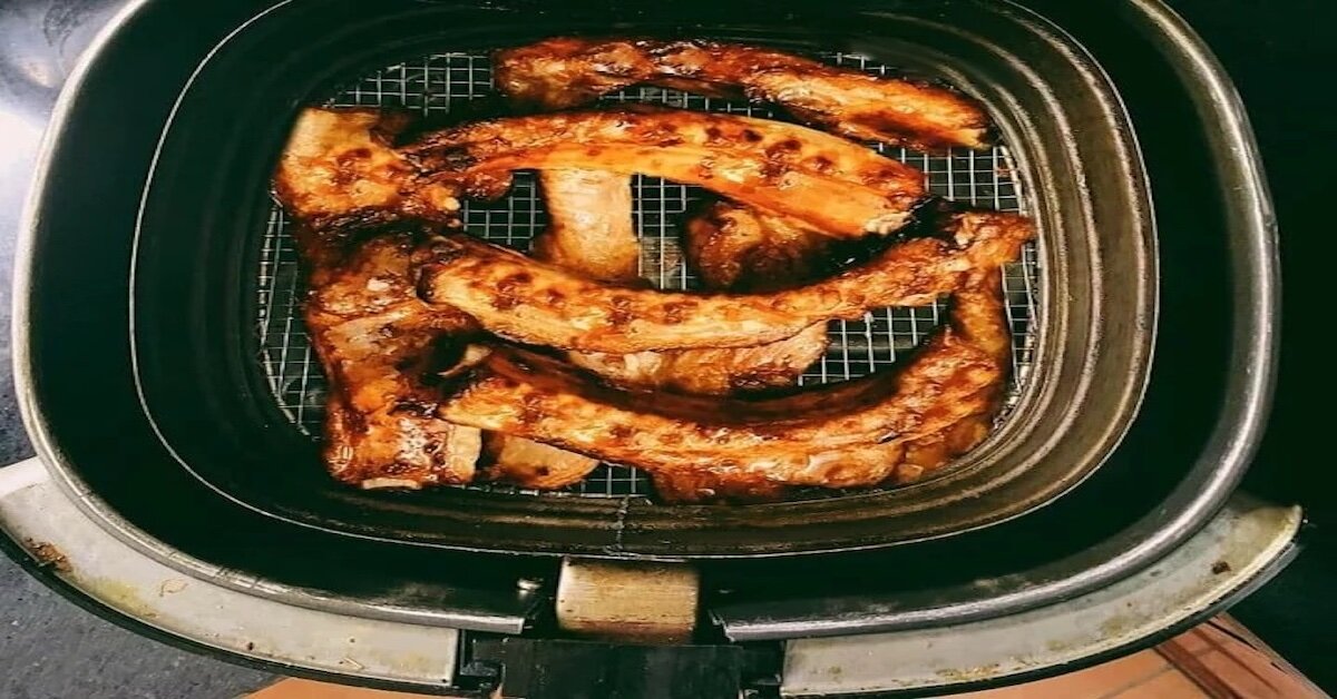 Hướng dẫn cách nướng sườn bằng nồi chiên không dầu thơm ngon và an toàn