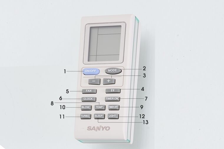 Hướng dẫn cách sử dụng remote điều khiển từ xa điều hòa Sanyo