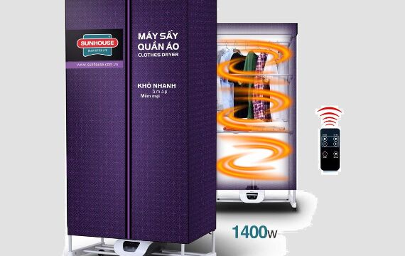 Hướng dẫn cách sử dụng tủ sấy quần áo Sunhouse chi tiết các chức năng