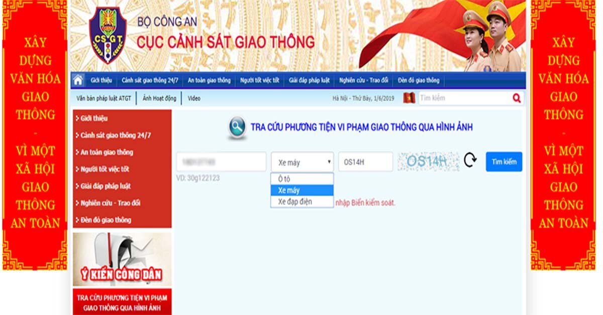 Hướng dẫn cách tra cứu phạt nguội xe máy, ô tô tại Hà Nội, thành phố Hồ Chí Minh và toàn quốc từ năm 2019