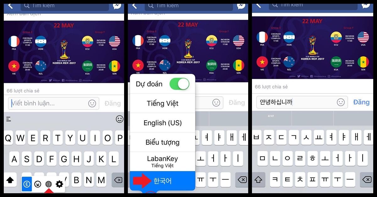 Hướng dẫn cài đặt bàn phím tiếng Hàn cho điện thoại iPhone
