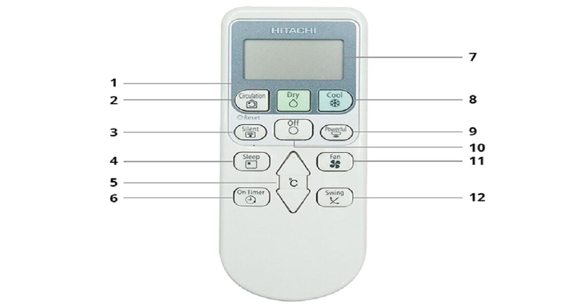 Hướng dẫn chi tiết cách sử dụng điều khiển điều hòa Hitachi tiếng Anh