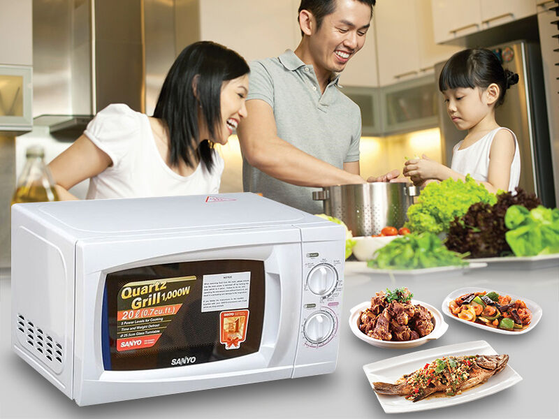 Hướng dẫn sử dụng lò vi sóng Sanyo EM-G4757S chi tiết nhất từ A-Z