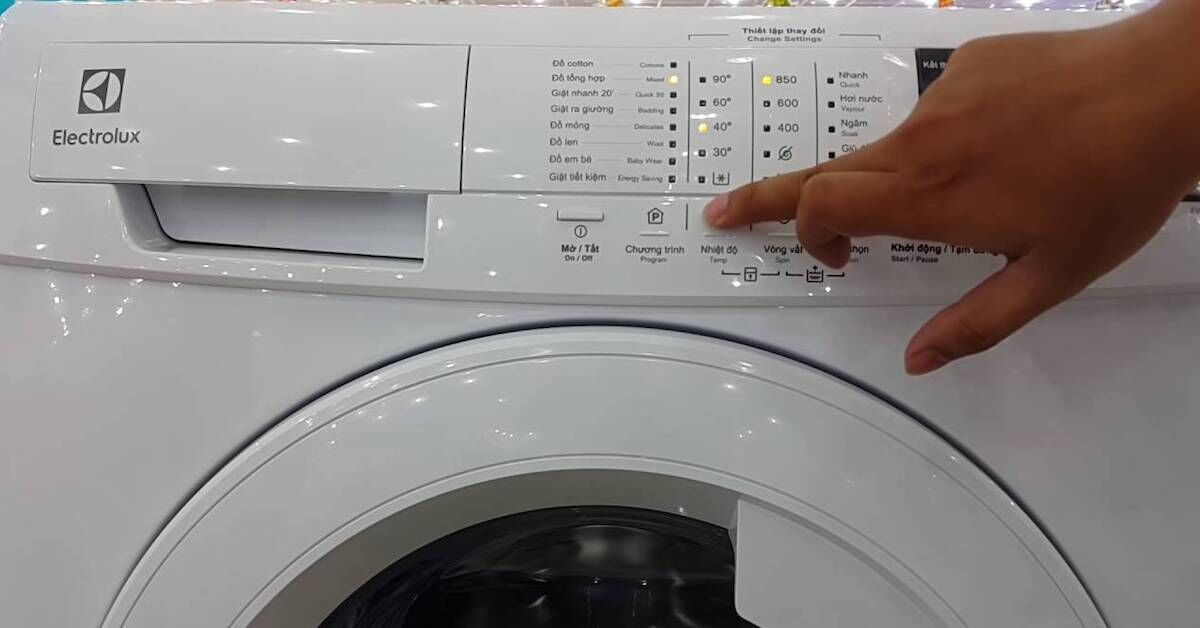 Hướng dẫn sử dụng máy giặt Electrolux 9kg đúng cách, hiệu quả