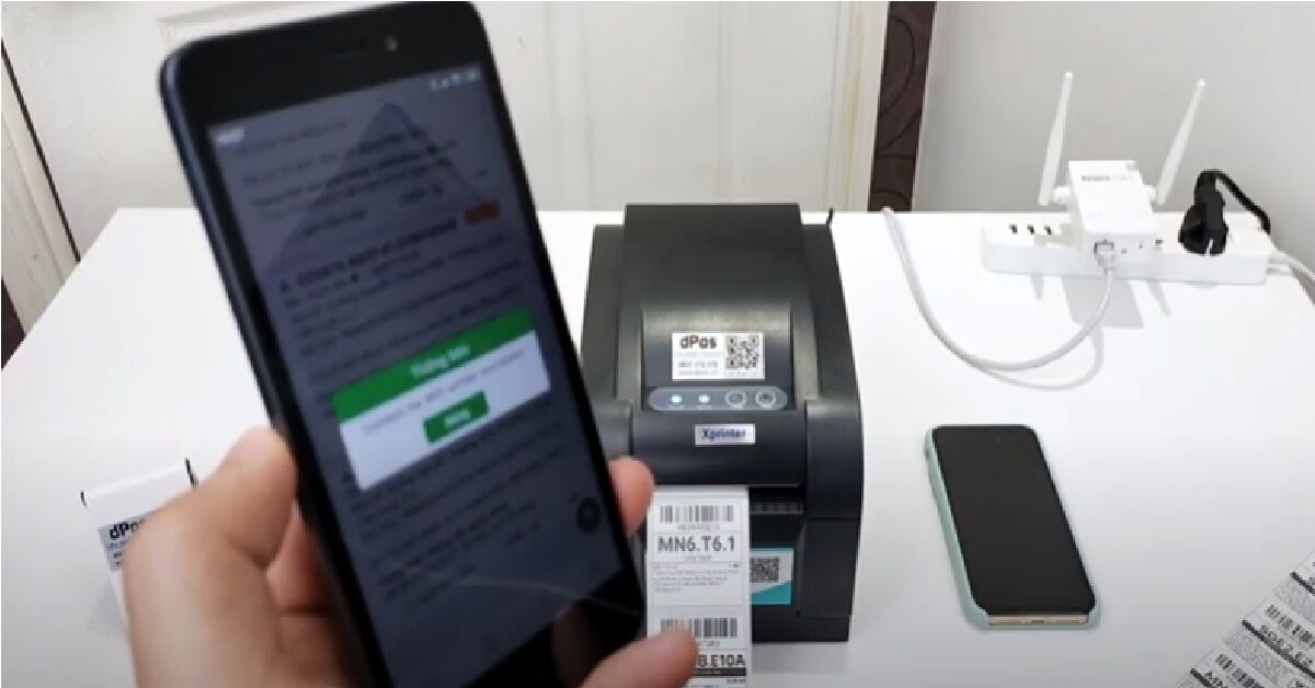 Hướng dẫn sử dụng máy in mã vạch Xprinter XP-350BM trên điện thoại và máy tính