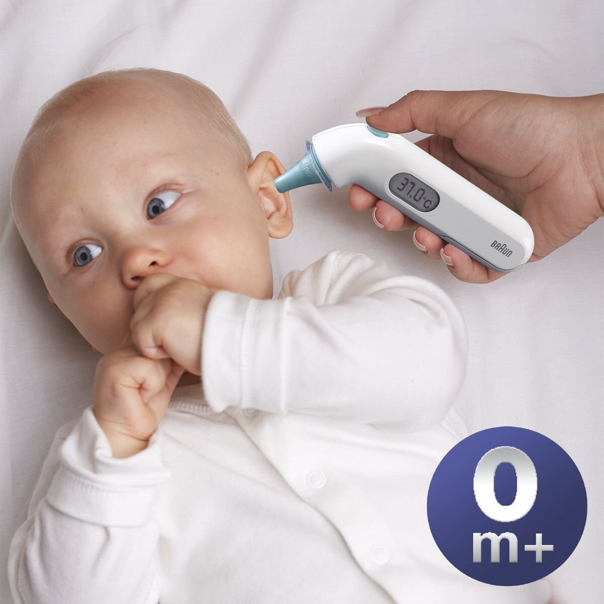 Hướng dẫn sử dụng nhiệt kế điện tử đo tai Braun chính xác nhất cho bé