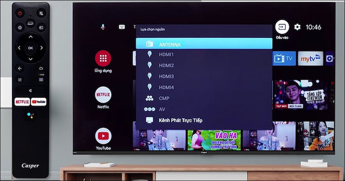 Hướng dẫn sử dụng remote điều khiển tivi Casper