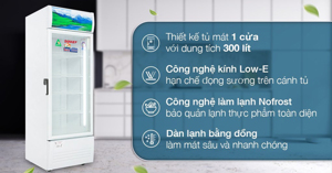 Hướng dẫn sử dụng tủ mát Sanaky Inverter 1 cánh 300 lít VH-3089K