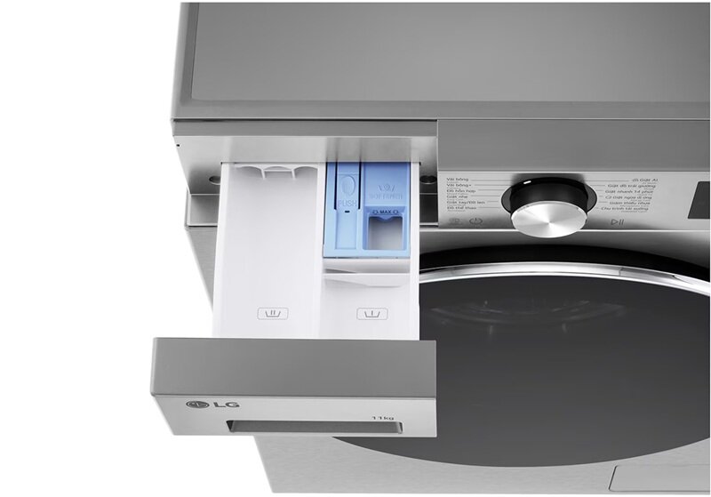 Máy giặt LG AI DD 11 kg FX1411N5S giảm sâu 6 triệu đồng, giặt hơi nước, tiết kiệm điện ấn tượng