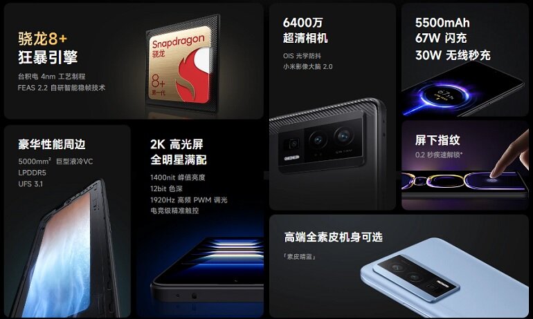 Điện thoại điện thoại Xiaomi Redmi K60 cấu hình
