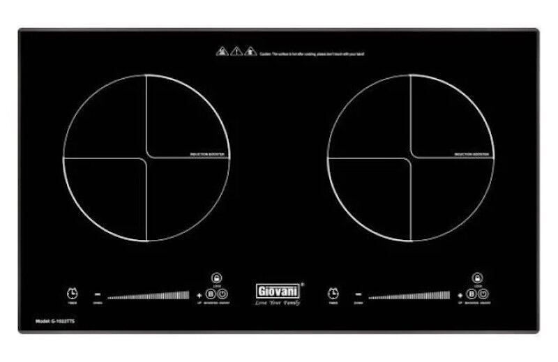 Bếp từ âm 2 vùng nấu Giovani G-1022 TTS đáng đồng tiền cho căn bếp hiện đại