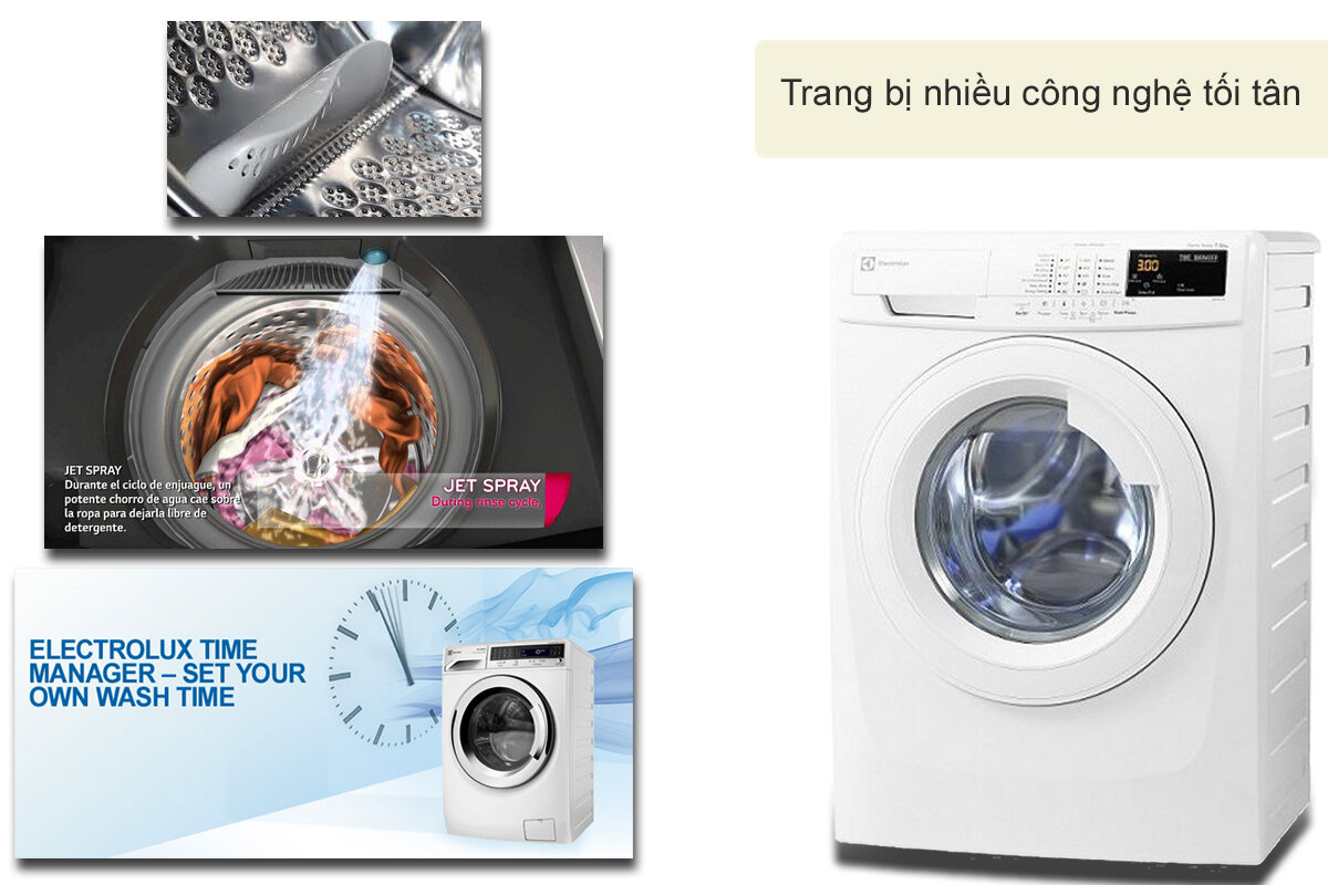 Với nhiều công nghệ tối tân nên máy giặt Electrolux có nhiều tính năng giặt đa dạng