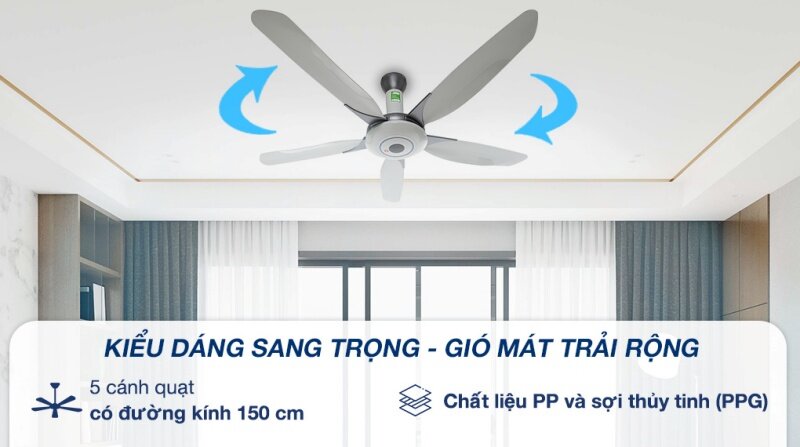 Quạt trần KDK Z60WS - 4 ưu điểm và 3 hạn chế bạn cần nắm rõ trước khi 'xuống tiền'