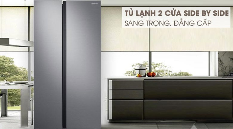 Tủ lạnh side by side RS62R5001M9/SV của hãng Samsung